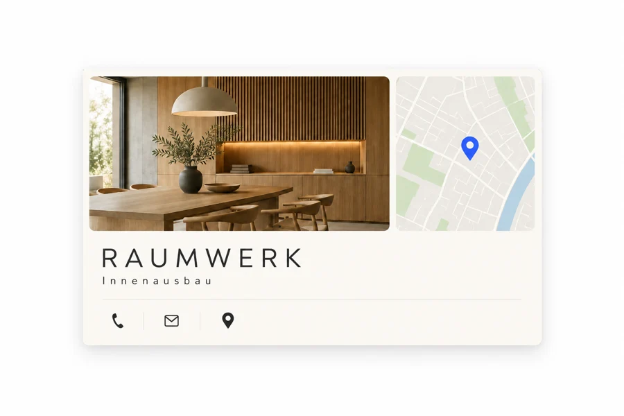 Google-Unternehmensprofil im abgestimmten Bildstil